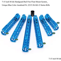 Acessórios táticos 7/9/10/12/13.5/15 polegadas M-Lok Handguard Rail Picatinny Float Mount Sytsem Tralightunique Cor Azul Anodizado Drop Dh8Yt