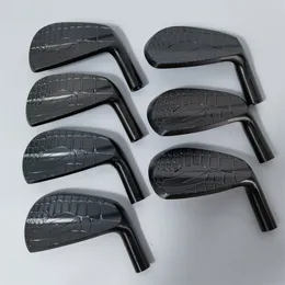 Set di ferri Zodia-Golf, ferri da golf, ferro nero, asta in acciaio o asta in grafite, 4, 5, 6, 7, 8, 9 P, 7 pezzi
