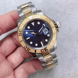 Limitowana edycja Luksusowy ruch automatyczny U1 Mężczyźni oglądaj Yatch Sapphire Crystal Master II Blue Dial Dwa ton 316 Pasmo nierdzewne Mont280Y