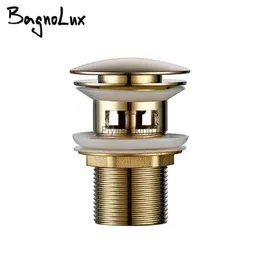 Pop Up Drain Button Bathroom Sink Plug Drainer Siphon Waste Stopper Wash Basin Faucet Accessory Washbasin Pipe Black Gold Rose LST230831