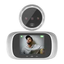 Video Door Phones TakTark Digital Viewer Integrated Doorbell with Night Vision Electronic Peephole 2 8 inch LCD Screen 230830