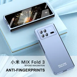 Fall matt hårt för xiaomi mix fold 3 fodral plätering vikningsskydd filmskärm täckning