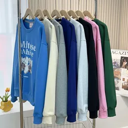 Hoodies das mulheres dos homens cão impressão designer hoodie em torno do pescoço de manga comprida pulôver casal topos camisolas