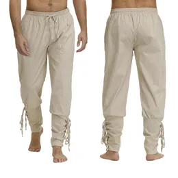 Herrbyxor Medieval Pants Viking Costume For Men Women Pirate Trousers Pet Renaissance Pants Pirate Brown Black Plus Size Halloween 230831