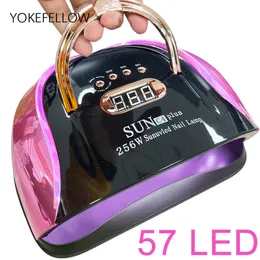 Nageltorkar UV LED -lampgelljus för polsk 57 -torktumlare med 4 Timers Professional Art Home Salon 230831