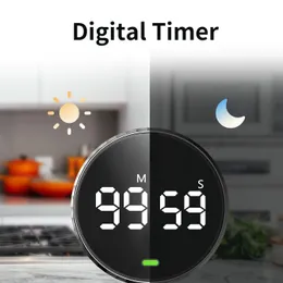 LED Digital Kitchen Timer Magnetic w/l Knob Chef Restaurant Count Down  Stopwatch
