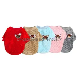 Dog Apparel Cute Clothes For Small Dogs Chihuahua Yorkies Pug Coat Winter Clothing Pet Puppy Jacket Ropa Perro Pink 6247 Q2 Drop Deliv Dhu4F