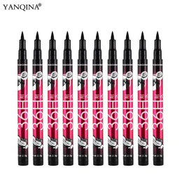 Eye Shadowliner 조합 12pcsset Yanqina 지속적인 36H 액체 아이 라이너 연필 방수 블랙 쉬운 라이너 펜 화장품 도매 메이크업 아이 라이너 230830