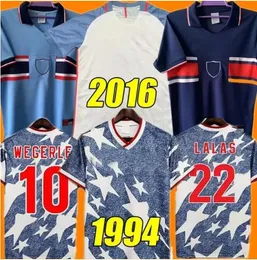 1994 1995 US LALAS RETRO FUSSBALLJERSEYS Vereinigte Staaten HARKES RAMOS WEGERLE BALBOA Reyna JONES 94 95 16 Ame Camiseta Klassische Fußballtrikots 1997 97 666