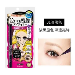 Kombinacja cieni do oczu Kissme Eyeliner Wodoodporny potwór Szybki suchy długotrwałe bezmudne czarnobrązowe płynne Japan Makeup Cosmetics 230830