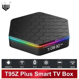 Set Top Box YLW T95ZPLUS Smart TV Box Android 12 Bluetooth 5.0 4K Wifi 4GB16GB 32GB 64GB Lettore multimediale Allwinner H618 Set Top Box 230831