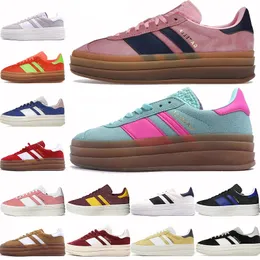 Gazelle Bold Platform women shoes white black Almost Yellow Flash Aqua Shadow Red Gold Chocolate Blue Pink Glow low womens designer sneakers trainers outdoor shoes