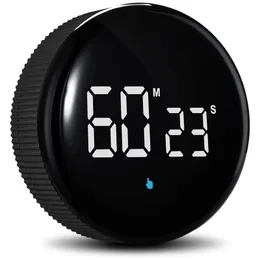 Kitchen Timers Rechargeable Kitchen Timers Magnetic Productivity Timer With LED Display Digital Classroom Visual Timer For Kids 230831