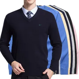 Mens Sweaters Nakış Yaması Sonbahar Kış adam kazak%100 pamuk kazak marka erkekler giyim moda sıcak ince üst artı boyutu3xl 230830