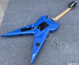 エレキギター 青 ソリッドボディ ハンバッカーピックアップ付きのソリッドボディエレクトリックギター