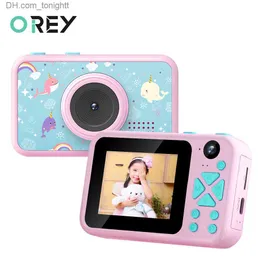 Camcorders Mini Cartoon Photo Camera Toys 2.4 بوصة عالية الدقة شاشة Childrens Digital Video Recorder Camcorder for Children Day Gift Q230831