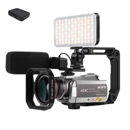 Camcorders Video Camera Blogger 4K Professional Ordro Infrared Night Vlogger камеры цифровой Camescope Filmadora Full HD 230830