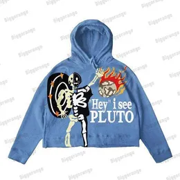 Męskie bluzy bluzy goth harajuku czaszka anime graficzna kaptura z kapturem Mężczyzna bluzy z długim rękawem kobiety Y2K Odzież Kurtka Autumn Hoodie Ins 230831