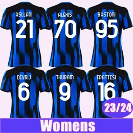 23 24 J. Correa Alexis Lautaro Womens Soccer Jerseys Dzeko Dalhanoglu Barella Lukaku Brozovic Home Home Shirt