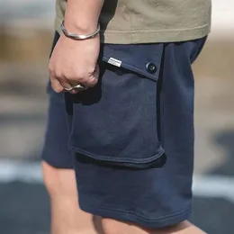 Pantaloni da uomo Pantaloncini cargo da uomo in cotone sciolto Tasche grandi da lavoro Pantaloni da jogging tattici Corti Casual Streetwear giapponese