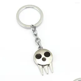 Keychains Lanyards So Eater Keychain Charm Key Chain Soeater Death Kid Ring Holder Chaveiro Jewelry Drop Delivery Fashion Access DHDGC