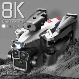 シミュレータNew K10Max Mini Drone 4K Professinal Three Camera Wide Angle optical Flowization 4方向障害物回避RC Quadcopter X0831