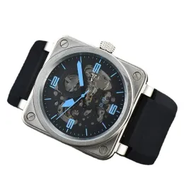 2023 New Men Wristwatches Mens Bell Automatic Mechanical Watch Brown Leather Rubber Roos Watches Gift H566