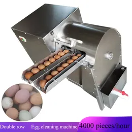 Macchina per la pulizia elettrica del lavaggio delle uova a doppia fila Attrezzatura per l'allevamento di pollame con uova di anatra