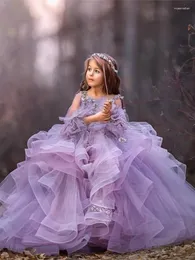Kız elbise çiçek elbise bebek yürümeye başlayan çocuk tül doğum günü elbisesi çocuk kıyafetleri için düğün parti kısa kol