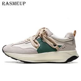 حذاء اللباس Rasmeup 2023 أحذية رياضية يسيرون مريحين منصة أحذية الأب المريحة المتنفرة زيادة الارتفاع الرياضي غير الرسمي 230830