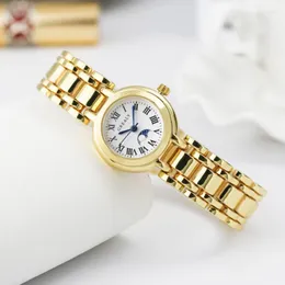 腕時計Sdotter Luxury Fashion Women's Watches2023 Castary Dress Classic Lady QuartzブレスレットスチールウォッチZegarekのためのシンプルな腕時計