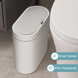 Avfallsfack 78L Smart Sensor Trash Bin Electronic Automatic Kitchen Badrum Toalett sovrum vattentätt kan n söm förvaring hink 230830