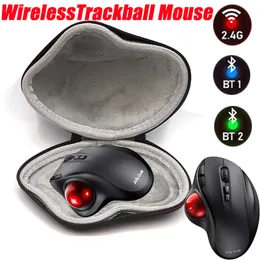 Mice Missgoal 2.4G Wireless Trackball Mouse Vertical Laser Mice With Hard Protective Case For Laptop 1600DPI Ergonomic Mouse 230831