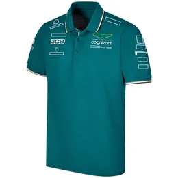 Herrt-shirts F1 2023 Officiell herrförare T-shirt Formel 1 Team Racing Suit T-shirts F1 Polo Shirt Drivers 14 och 18 överdimensionerade T-shirts Jersey NNAH
