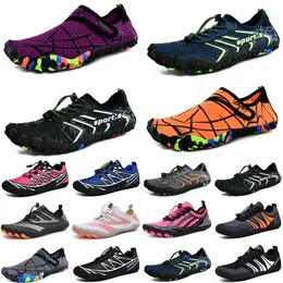 Scarpe da acqua Beach surf rosso grigio Scarpe da donna da uomo Swim Diving Outdoor bianco nero arancione Barefoot Quick-Dry taglia eur 36-45