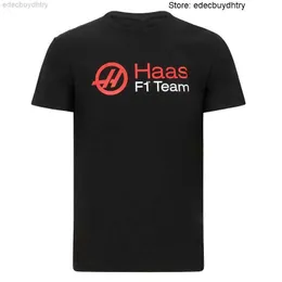 F1ハースチームドライバーテーマTシャツフォーミュラワン半袖男性女性特大のティーレースエクストリームスポーツ屋外高品質のランニング服