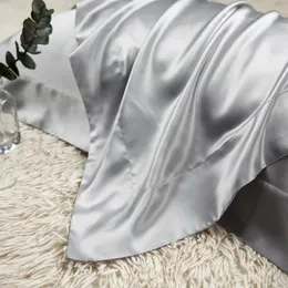 Pillows 100 Pure Silk Pillowcase 2 PCS Queen King Size for el Home Soft Healthy Cushion Cover Pillow Case 4874CM 230301