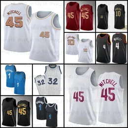 Donovan 45 Mitchell 10 Darius Garland Jersey Jarrett Allen Clevelands Cavalier Tracy 1 McGrady Mitchell Penny 1 Hardaway Stitching Jersey Basketball