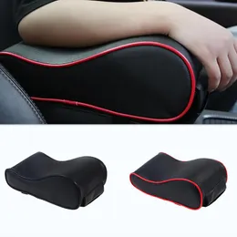 Car Seat Covers Leather Central Armrest Soft Pad Black Auto Center Console Arm Rest Mat
