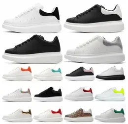 Nieuwe ontwerpers Casual schoenen Otensed Lace Up Vrouwen Sneakers platform Sole White Black Espadrille Leather Velvet Suede McQueens Trainers 36-45