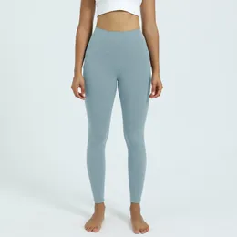 2023 Legging Women Pants Sports Gym Wear Leggings Elastic Fitness Lady övergripande full tights Träning Yoga med fickstorlek S-XL