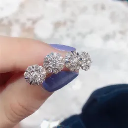 Brincos de garanhão Huitan Dainty Cubic Zirconia for Women Luxury Inlay CZ Stone Lindas lindas jóias da moda