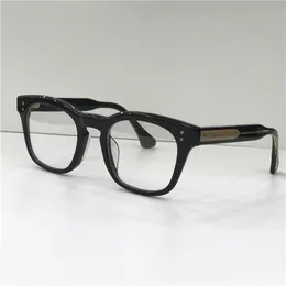 패션 디자이너 광학 안경 Mann Square 프레임 레트로 간단한 인기있는 스타일 투명 안경 상위 품질 클리어 렌즈 CA253T