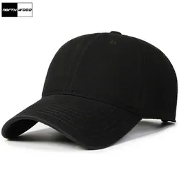 Caps de bola Northwood Solid Solid All Cotton Baseball Cap Men Women Brand Bone Snapback Material Soft Hat Hat Moda Caps Caps Gorras Hip Hop Z0301