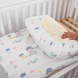 Sängkläder set född baby säng linne elastisk monterad ark bomullsvattentät barnsäng vagga spjälsäng madrass täcker skyddsbebisar tillbehör 230301
