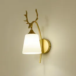 Wall Lamp American Designer Bedroom Bedside Nordic Living Room Background Creative Modern Minimalist Aisle Lamps Indoor