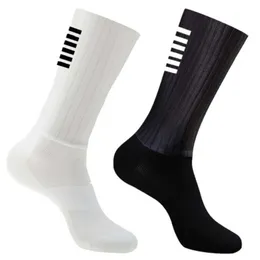 Men's Socks Anti Slip Sile Summer Aero Socks Whiteline Cycling Socks Men Bicycle Sport Running Bike Socks Calcetines Z0227