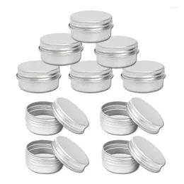 Garrafas de armazenamento Pacote de ofertas superiores de 25 a 15 ml de lata de alumínio grande compor os vasos de vela Capacidade vazia Big Cosmetic/vela/especiar