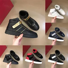 이탈리아 브랜드 캐주얼 신발 디자이너 남자 신발 진짜 가죽 플랫폼 운동화 Zapatos Uujer Scarpa Chaussure High-Top Sneaker