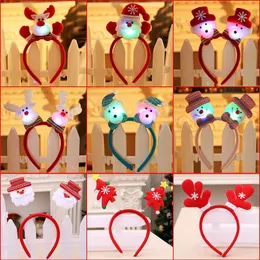 hand props Christmas toy Flashing Headband Light Hair Band LED Up Hairbands Holiday Decoration Party Accessory Funny